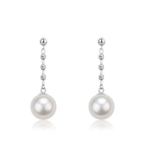 8-9mm Freshwater Pearl & Beaded Long Drop Earrings - House Of Pearls